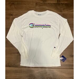 New Champion Long Sleeve Multicolor Shirt Size Large
